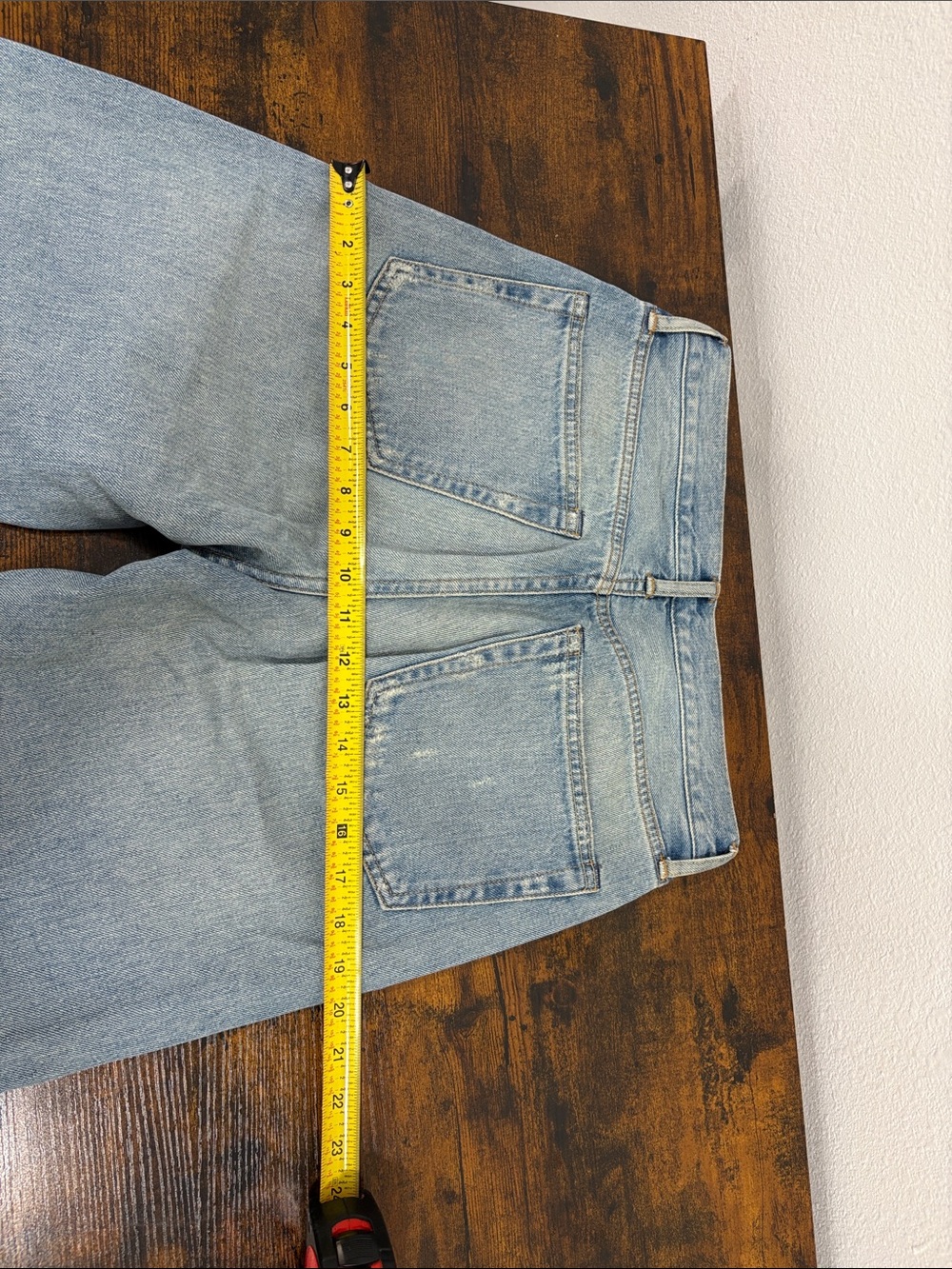 Buck Mason Off Duty Jeans Women’s 24 Light Wash High Rise Denim $208 - Picture 12 of 12